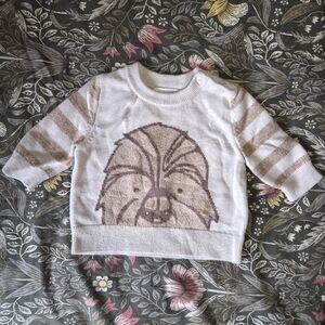 Baby GAP x Star Wars Chewbacca Cream and Tan Striped Sweater